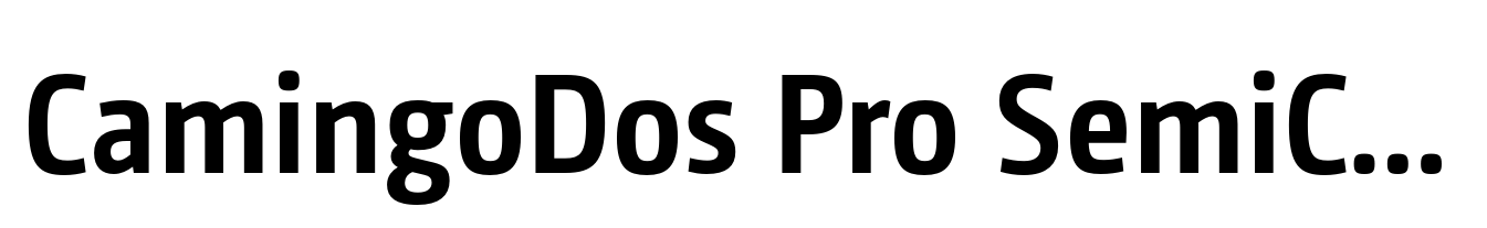 CamingoDos Pro SemiCondensed Bold
